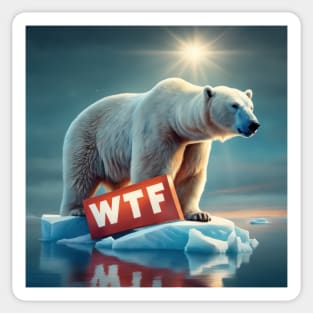 A Polar Bear's Desperate Plight Sticker